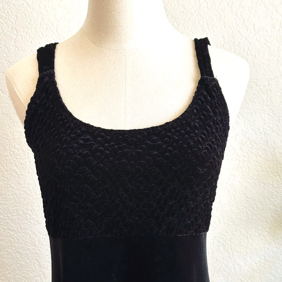 VTG 90s Charlotte Russe Mini Velvet Babydoll Dress Large Whimsygoth Grunge Y2K - Picture 4 of 9